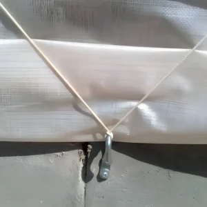 Cortina Blanca con tratamiento UV
