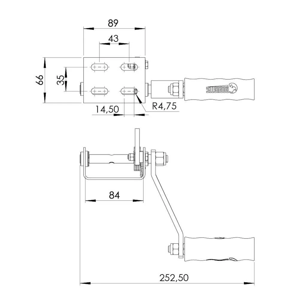 Malacate Manual de 100Kg para comedero - Imagen 2